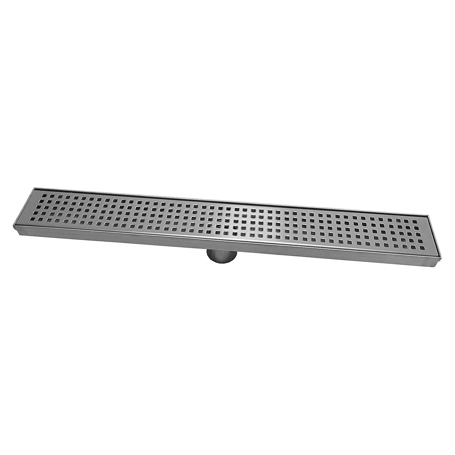 Naiture Brushed Stainless Steel Lattice Linear Shower Drain