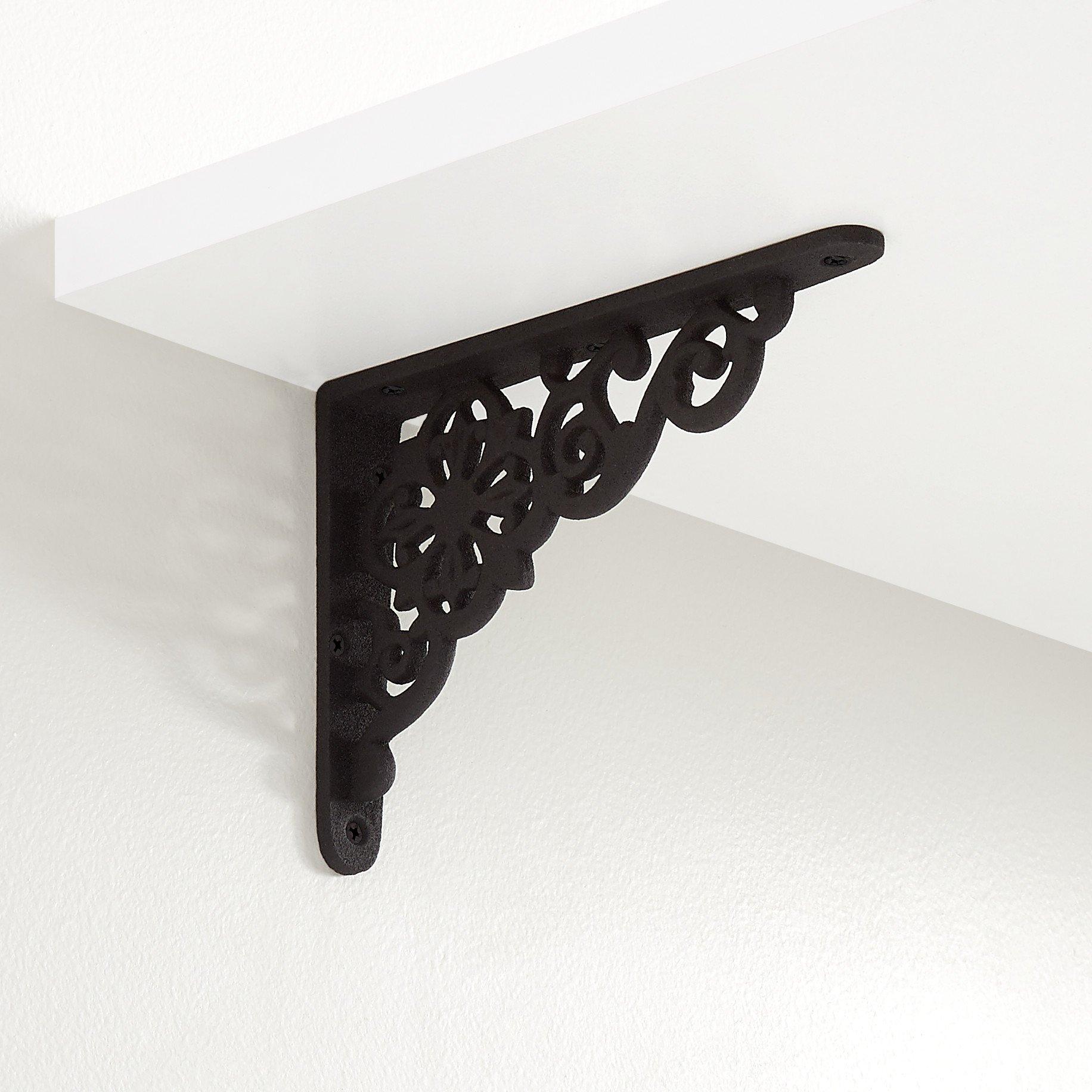 Naiture Pennsylvania Dutch Cast Iron Shelf Bracket in 3 Finishes