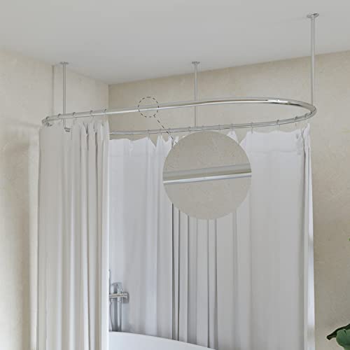 Naiture Stainless Steel Shower Curtain Rod Extender