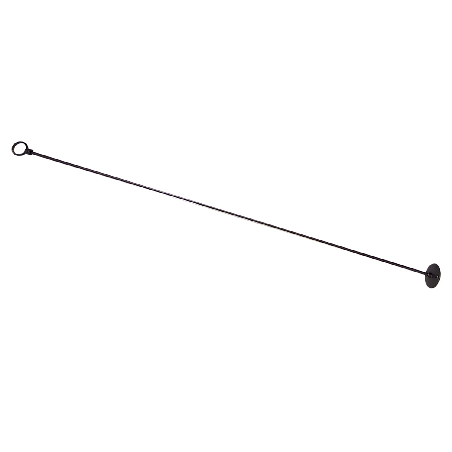 Naiture 36" Standard Aluminum Shower Rod Ceiling Support with 1'' Loop, Oil Rubbed Bronze Finish